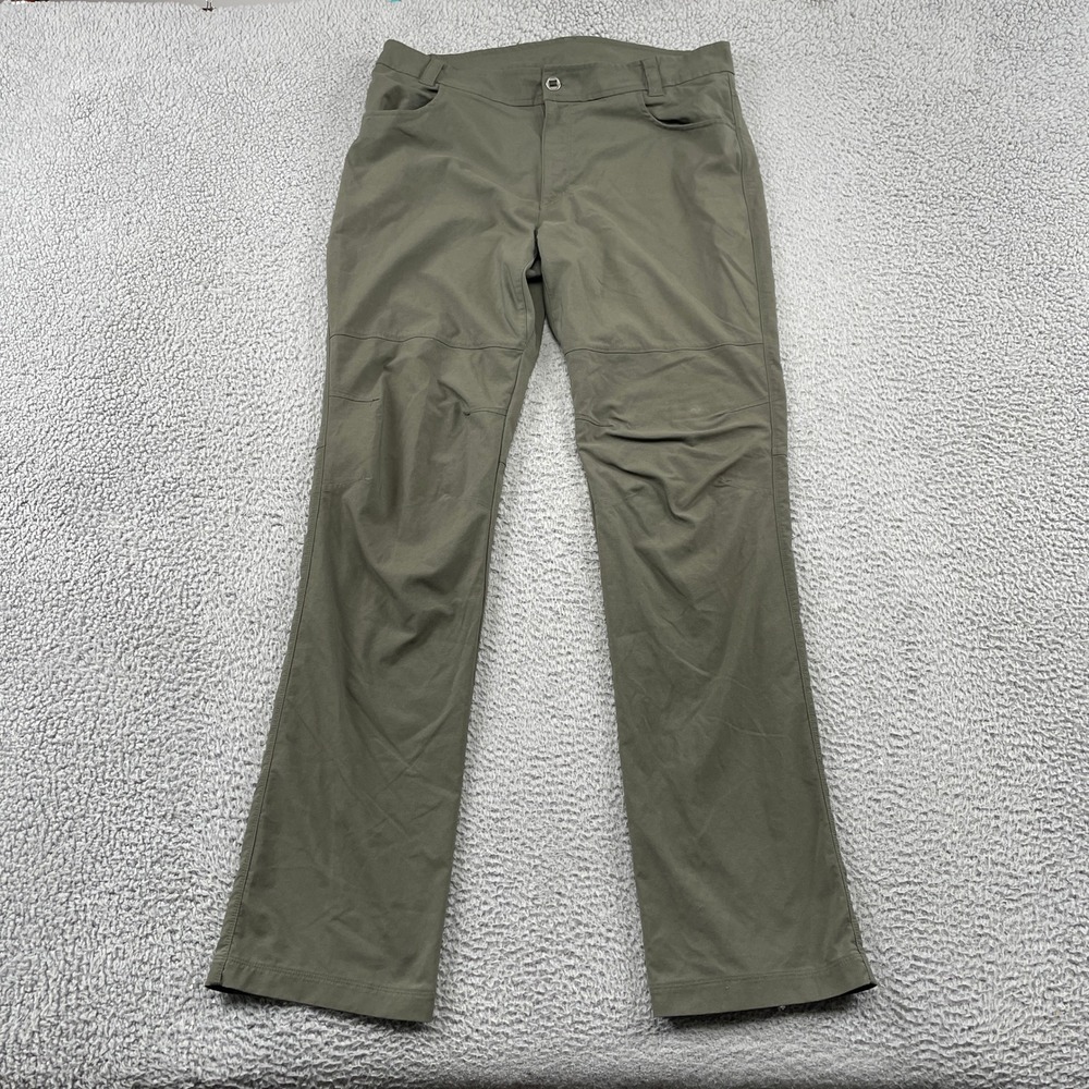 Columbia Pants Mens 36x34 Green Outdoor Hiking Straight Lightweight Articulated - Picture 1 of 10